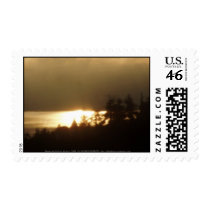 Sunrise Over the Columbia River #4 Stamps