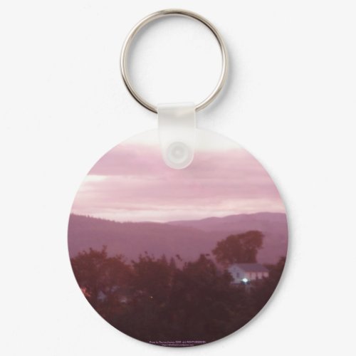 Sunrise Over the Columbia River #9 keychain