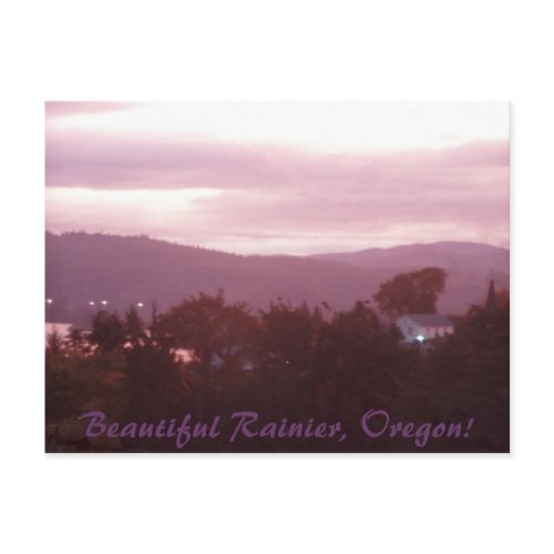 Sunrise Over the Columbia River #9 postcard