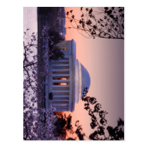 Sunrise over the Jefferson Memorial in DC Post Cards