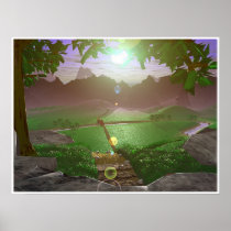 Sunrise Over the Mountains-roads #3 Print