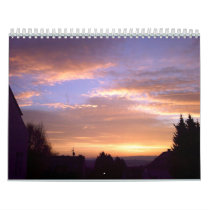 Sunrise over the Siebengebirge (calendar side)
