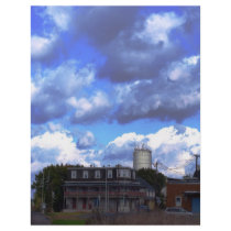 sunrise over town letterhead