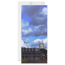 sunrise over town rack cards