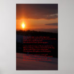 Sunrise poem print