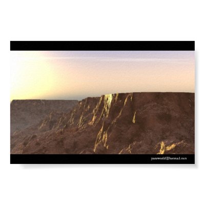 Sunrise - Povray Posters by pansworld