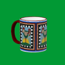 Sunrise Rooster - mug of morning sunshine mugs