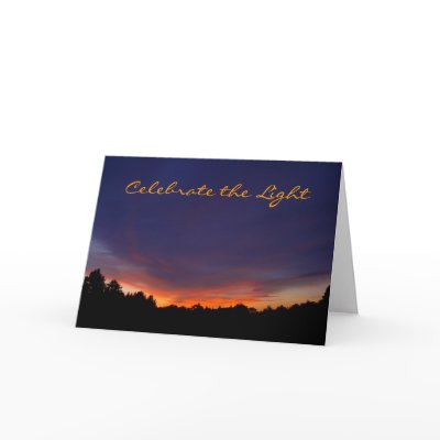 Sunrise Solstice Greeting Card by threesalamanders