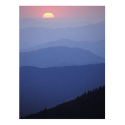 Sunrise, Southern Appalachian Mountains, Great Post Cards