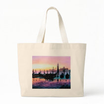 "Sunrise St. Mark's" Gondola Watercolor bags by PaulJacksonart "Sunrise St. Mark's" Gondola Watercolor bags