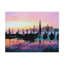 "Sunrise St. Mark's" Gondola Watercolor postcards by PaulJacksonart "Sunrise St. Mark's" Gondola Watercolor postcards