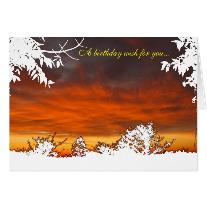 Sunrise Sunset A Birthday Wish For You Card Zazzle