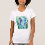 Sunrise Swim, Sea Dragon & Mermaid Cat Art T-Shirt t-shirts