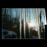 Sunrise Through Icicles Card