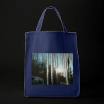 Sunrise Through Icicles Grocery Bag