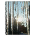 Sunrise Through Icicles Notebook