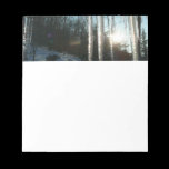 Sunrise Through Icicles Notepad