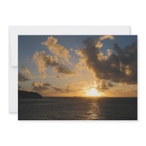 Sunrise With Clouds St. Martin invitations