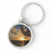 Sunrise With Clouds St. Martin keychains