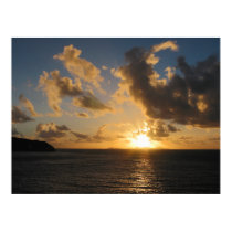 Sunrise With Clouds St. Martin posters