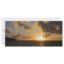 Sunrise With Clouds St. Martin rack cards