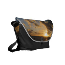 Sunrise With Clouds St. Martin rickshaw messenger bags