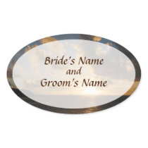 Sunrise With Clouds St. Martin Save the Date stickers