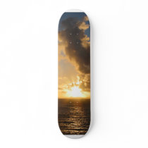 Sunrise With Clouds St. Martin skateboards