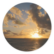 Sunrise With Clouds St. Martin stickers