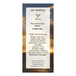 Sunrise With Clouds St. Martin Wedding Program Full Color Rack Card