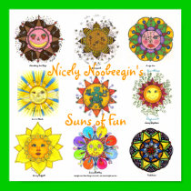 Sun's of Fun (yellow orange) posters by noobeegin Sun's of Fun (yellow orange) posters