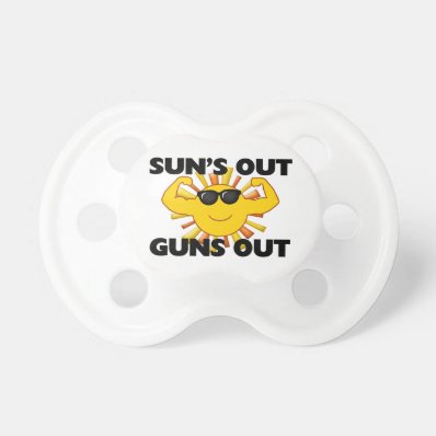 Sun&#39;s Out Guns Out BooginHead Pacifier