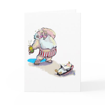 sUnScReEn sAnTa Greeting Card by raycasso