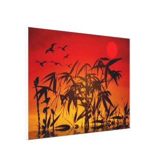Sunset1 Stretched Canvas Print