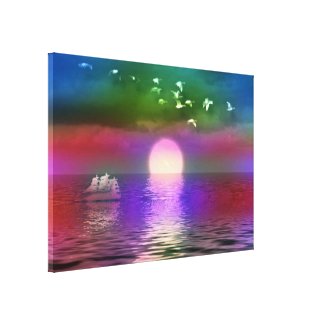 Sunset3 Stretched Canvas Print