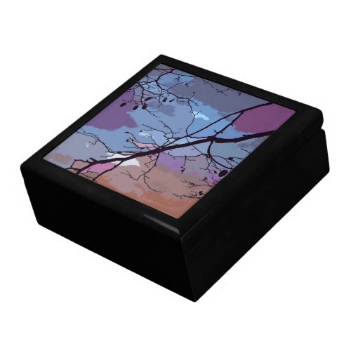Sunset Abstract Keepsake Box