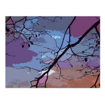 Sunset Abstract Postcards
