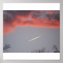 Sunset Airplane Posters