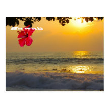 Sunset Aloha from Hawaii Post Card