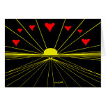 Sunset and Hearts cards