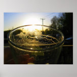 sunset and lace poster