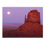 Sunset and moonrise at Mitten Butte, Monument Vall Post Card