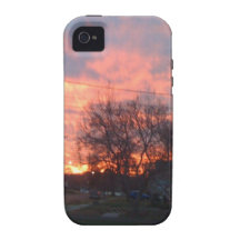 Sunset and red skies Case-Mate iPhone 4 cases