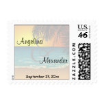 Sunset And Shorline Save The Date Postage