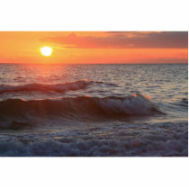 Sunset and Surf Photo Cutout