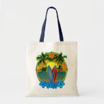 Sunset And Surfboards Canvas Bags