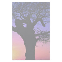 Sunset and tree, Richmond Park, London, England Personalized Stationery