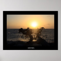 sunset arashi beach poster