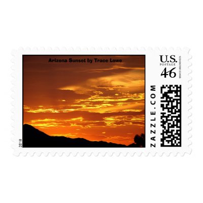 Sunset, Arizona Sunset by Trace Lowe Postage