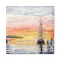'Sunset Arrival' Magnet by picklelillysdad 'Sunset Arrival' Magnet